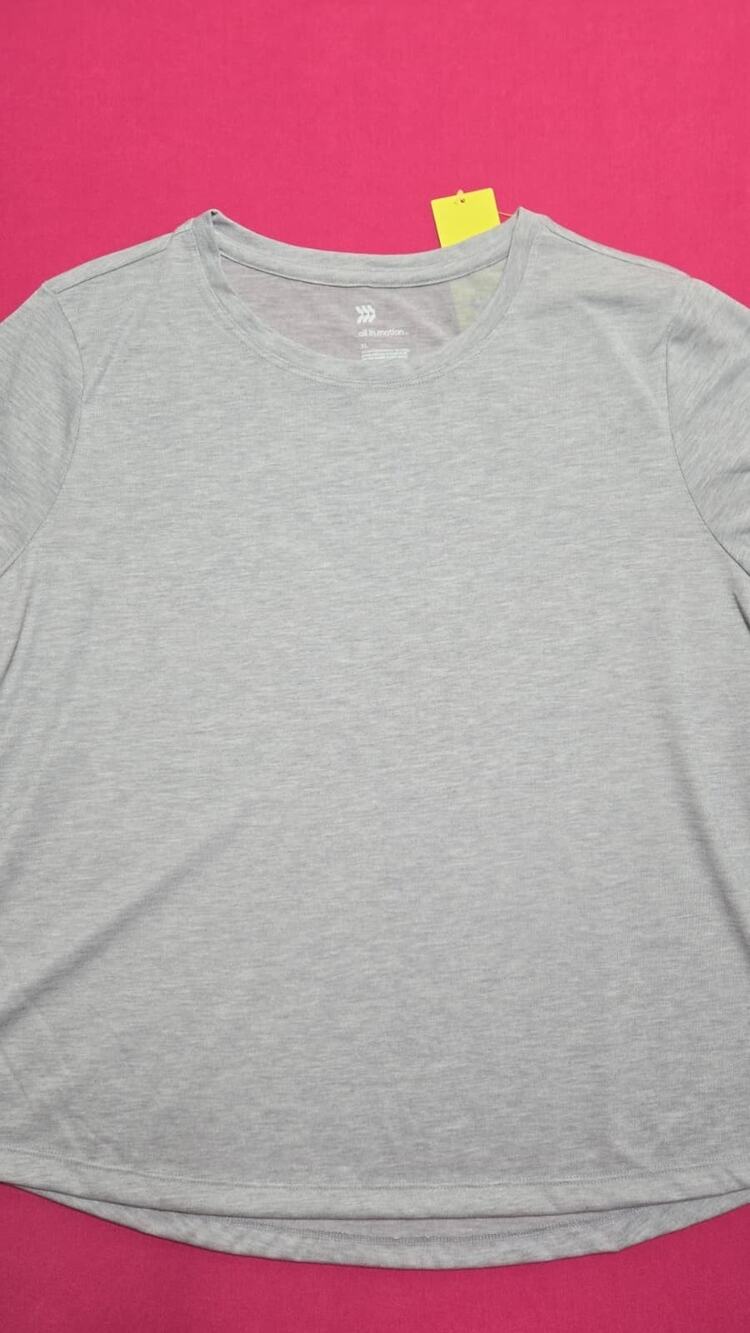 All in Motion Women’s Gray Active T‑Shirt Size XL Workout Casual New